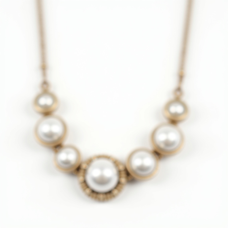 Collier inoxydable feuille et nacre